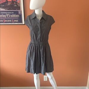 PORRIDGE FOR ANTHROPOLOGIE slate blue women’s shirt dress